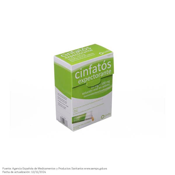 Cinfatós expectorante 10/100mg Solución Oral 18 Sobres