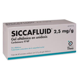Siccafluid 2.5mg/g Gel Oftálmico 60 Monodosis 0.5g