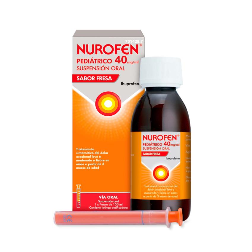 Nurofen pediátrico 40 mg/ml Suspensión Oral Sabor Fresa