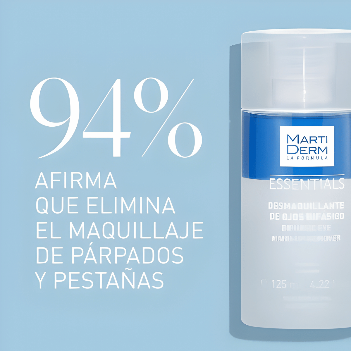 Martiderm Essentials Desmaquillante de Ojos Bifásico Waterproof 125ml.