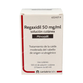 Regaxidil 50mg/ml Solución Cutánea 2 frascos 60ml