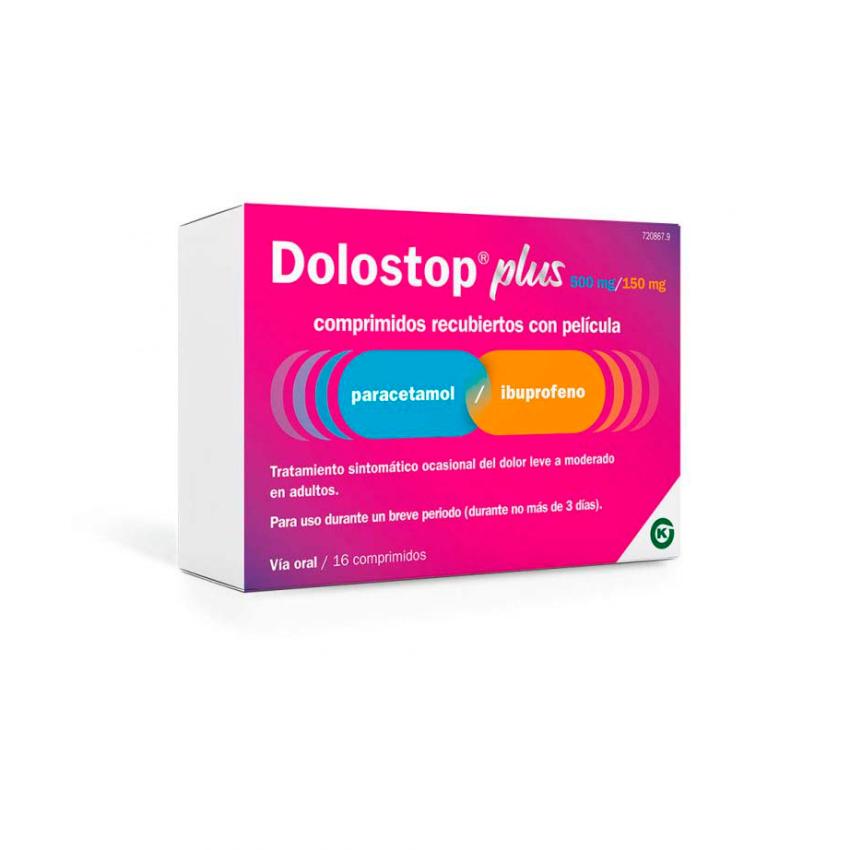 Dolostop Plus 500mg/150mg 16 Comprimidos