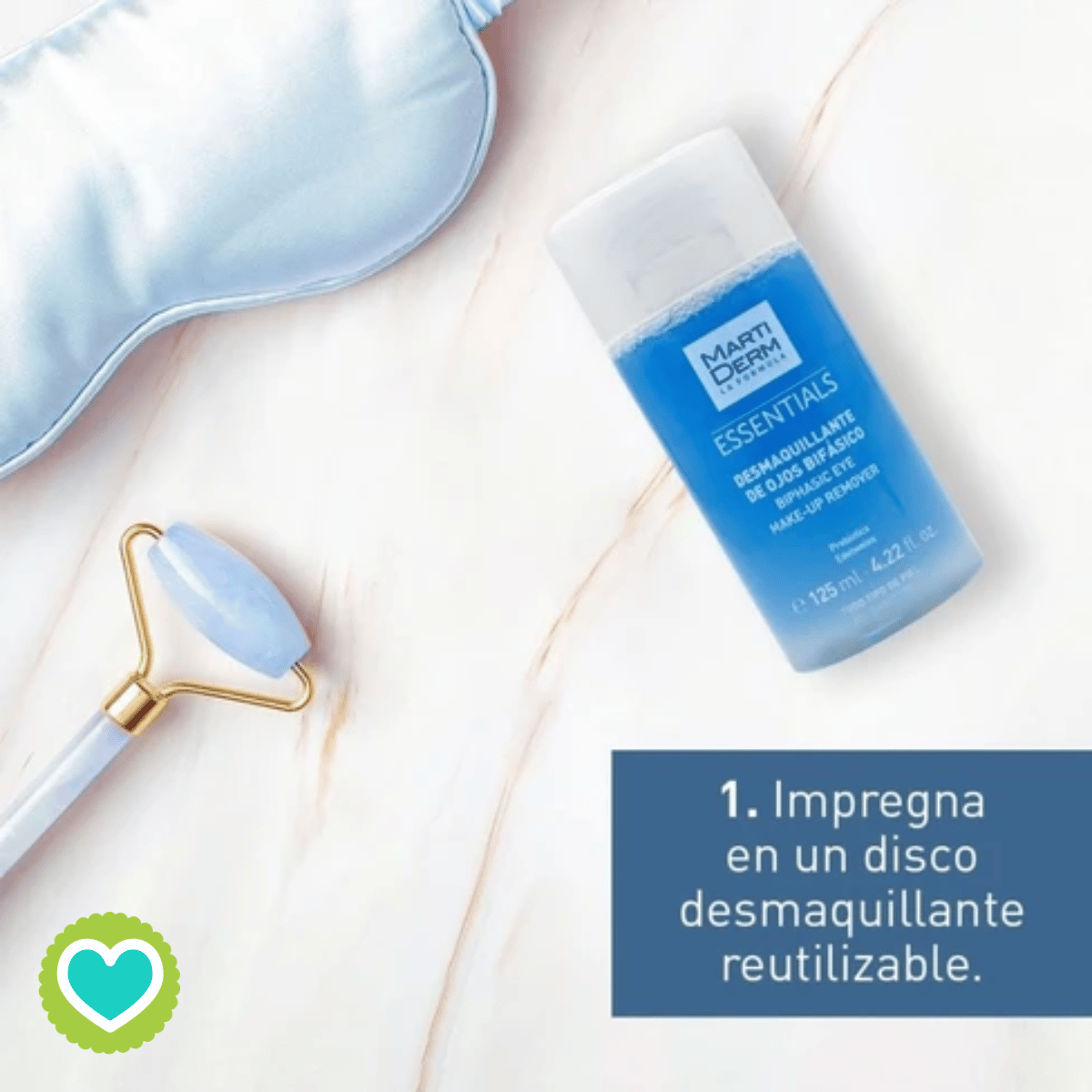 Martiderm Essentials Desmaquillante de Ojos Bifásico Waterproof 125ml.