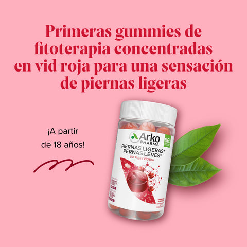 Image of Arkopharma Piernas Ligeras Arkogummies Vid Roja 60 Gominolas
