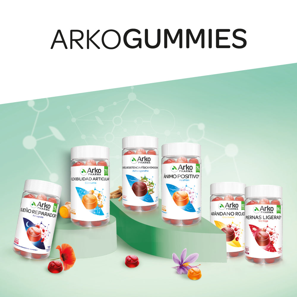Arkopharma Piernas Ligeras Arkogummies Vid Roja 60 Gominolas