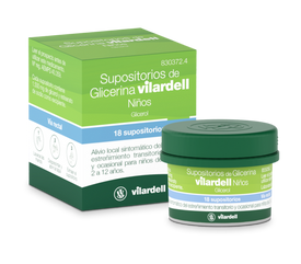 Supositorios Glicerina Vilardell Infantil 1.58g 18 Supositorios