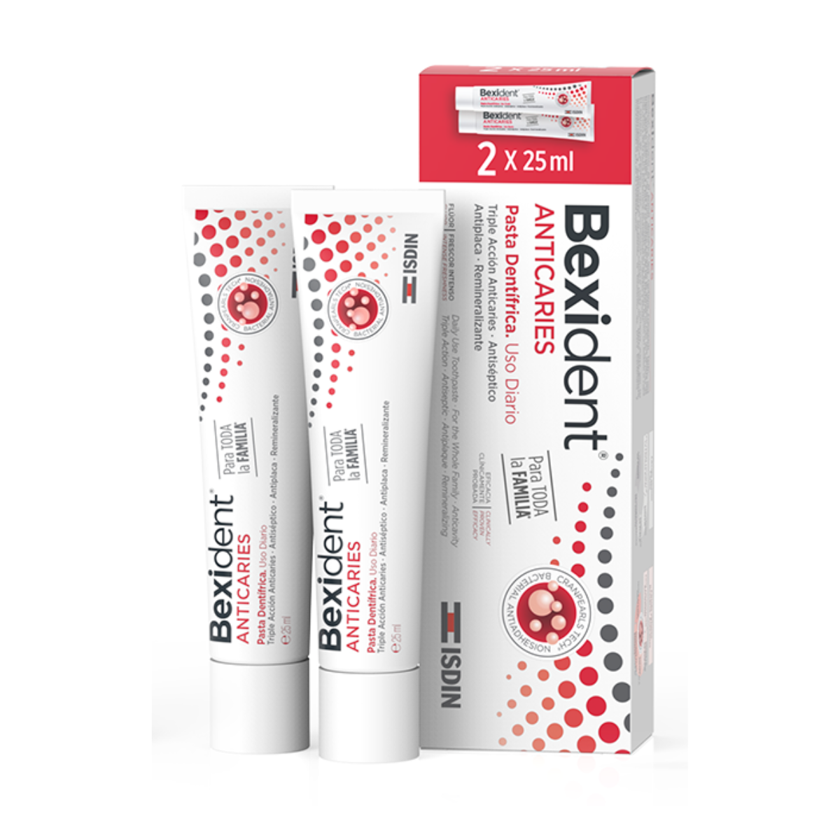 BEXIDENT SMILE&GO ANTICARIES PAST 2X25ML