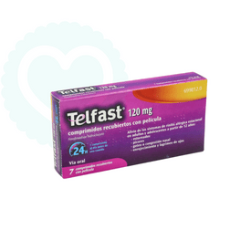 Telfast 120 mg 7 Comprimidos