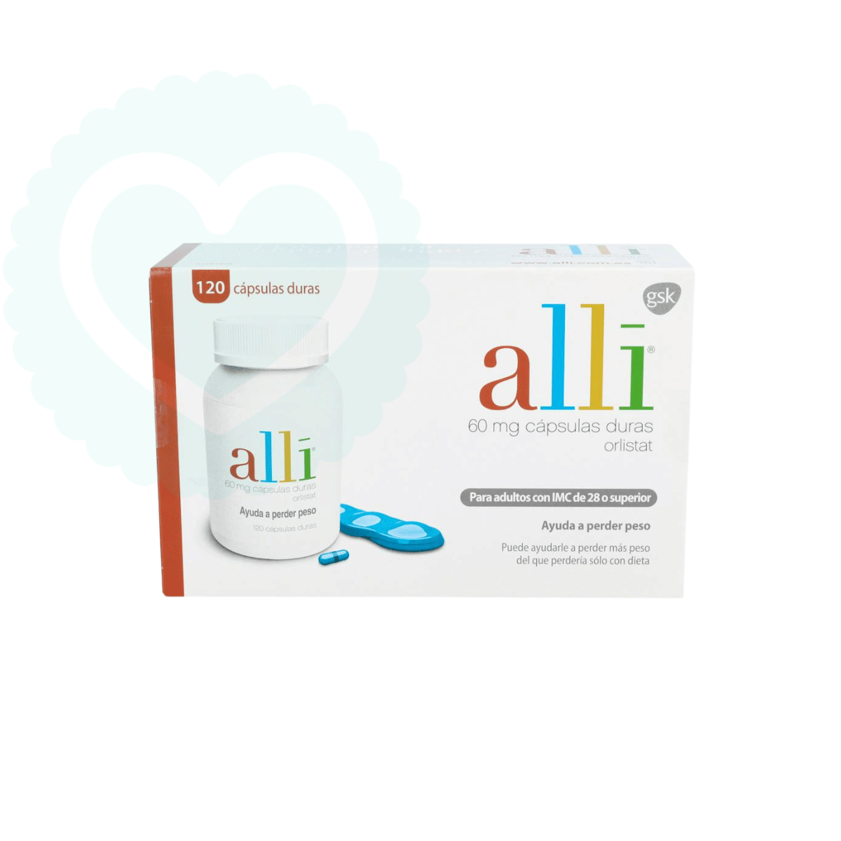 Alli 60mg 120 cápsulas