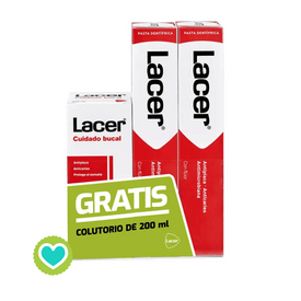Pack Lacer Pasta Dental 2x125ml + Colutorio 200ml de Regalo