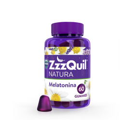 Vicks ZzzQuil Natura Melatonina Frutos del Bosque 60 Unidades