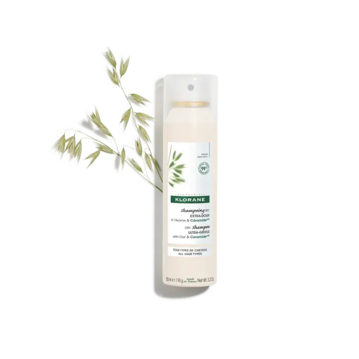 Klorane Champú Seco Ultra Suave Extracto de Avena 150ml