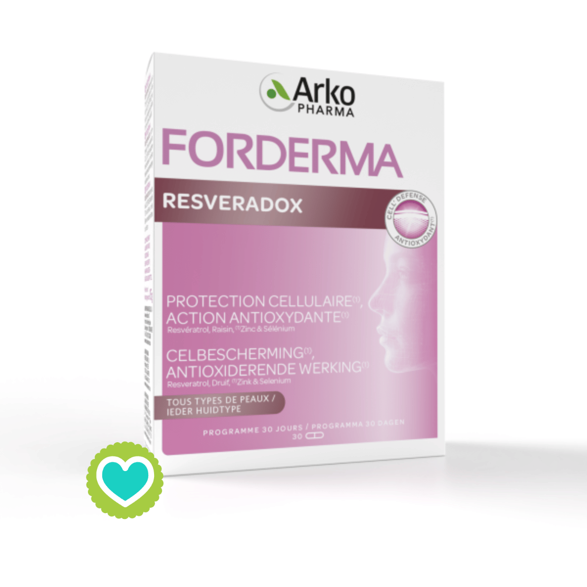 Forderma Resveradox 30 Cápsulas Arkopharma