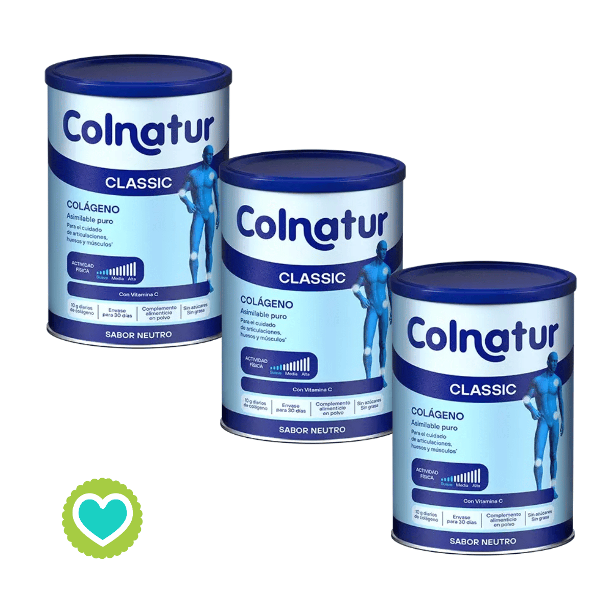 Colnatur Classic Colágeno Pack 3 x 300gr Sabor Neutro