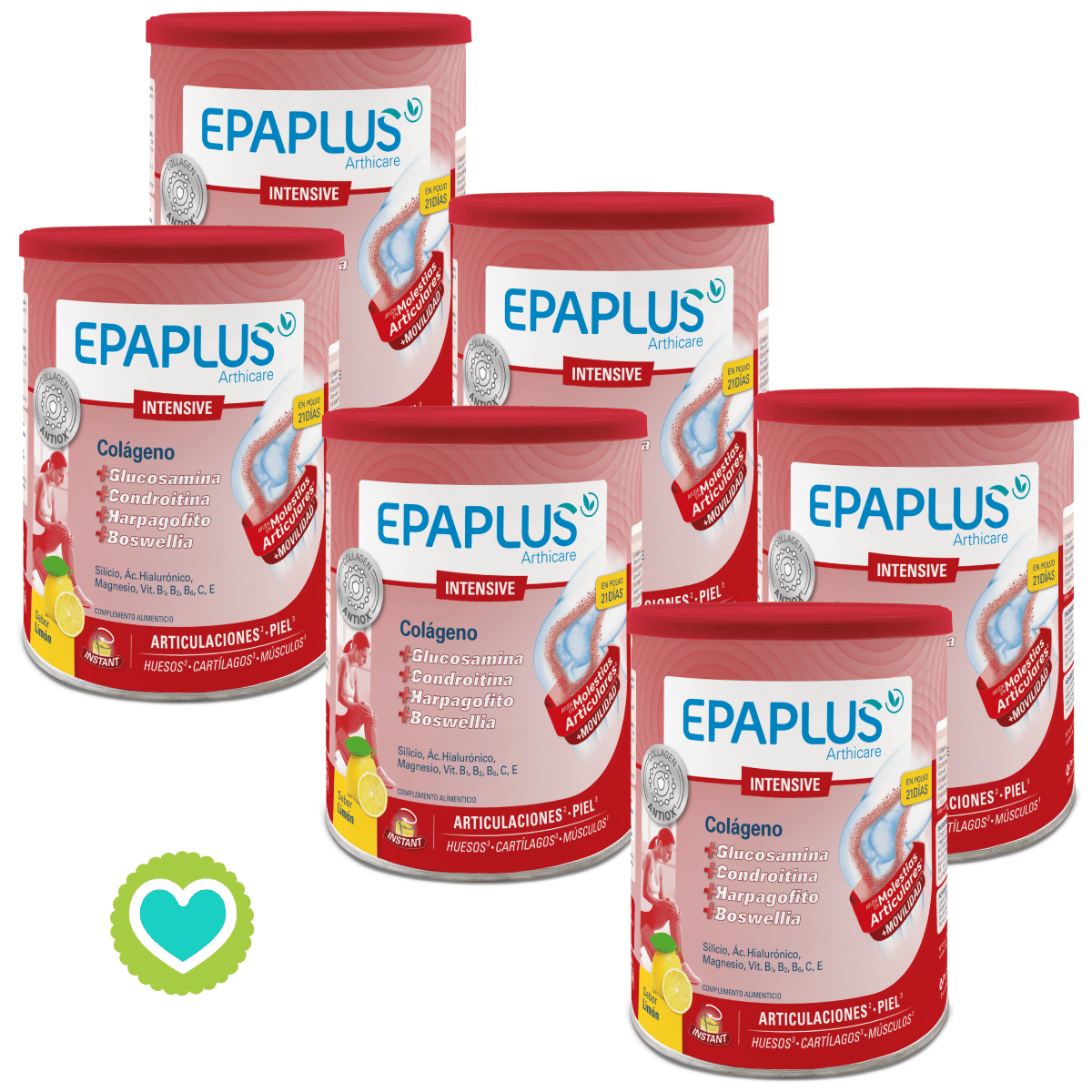 Epaplus Colágeno Antiox Intensive Polvo Pack 6 x 284g Sabor Limón