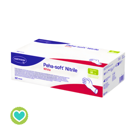 Peha-Soft Guantes Nitrilo Blanco Talla M 100uds