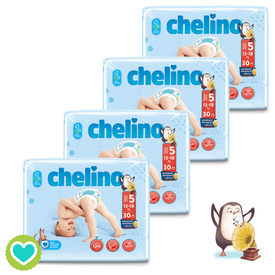 Chelino Pañal Love T/5 13-18 kg Pack 4 x 30 Unidades