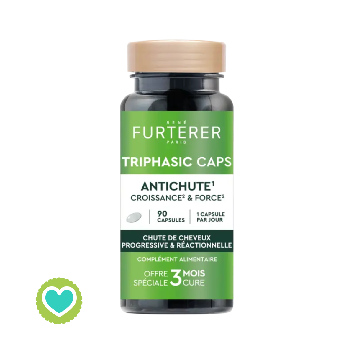 Rene Furterer Triphasic Caps Anticaída, Crecimiento & Fuerza 90 cápsulas