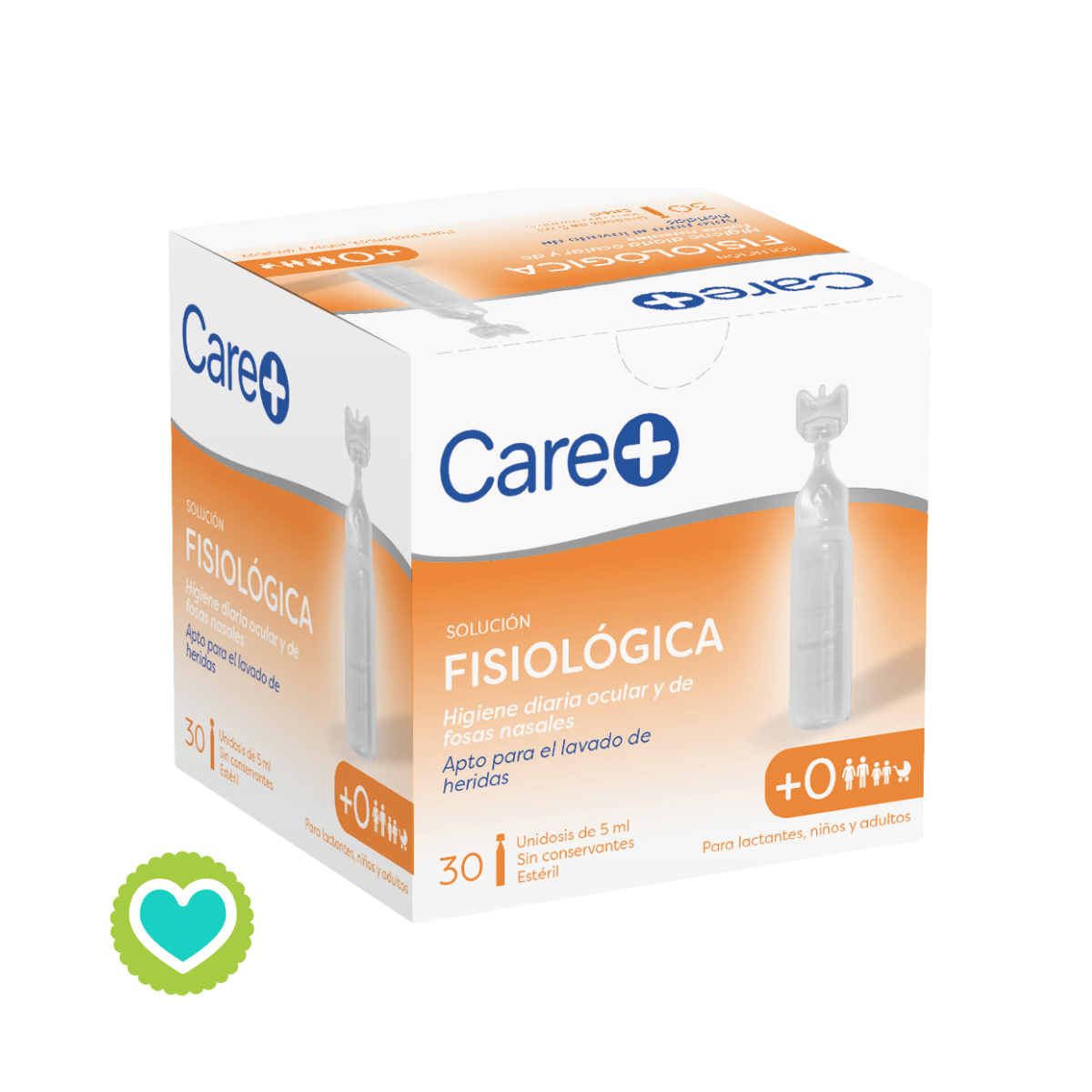 Care+ Solución Fisiológica 30 unidosis 5 ml