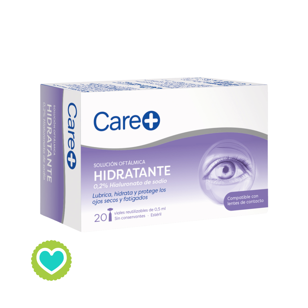 Care+ Solución Oftalmológica Hidratante 20 uds x 0,5ml