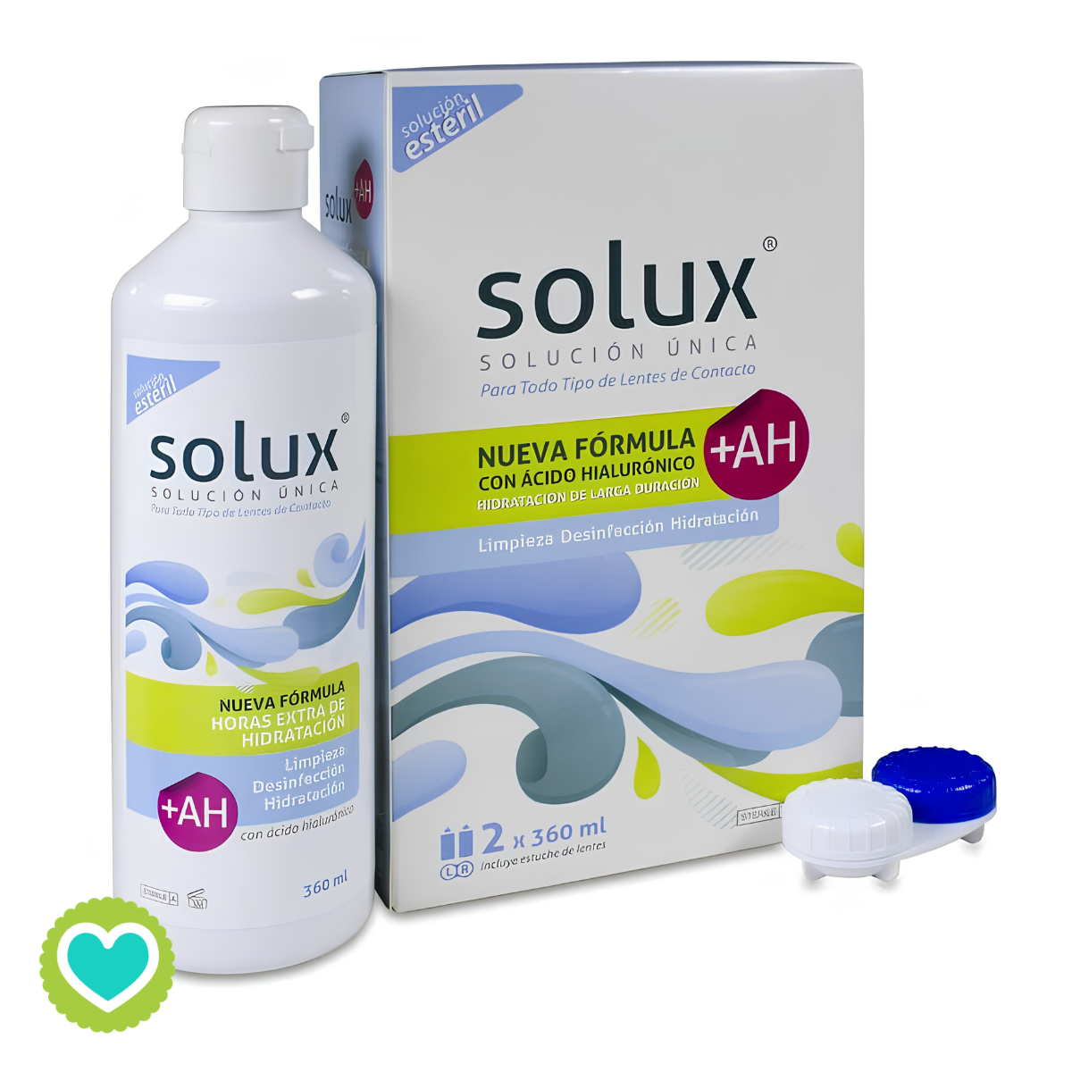 Solux Solución Única +AH Duplo 2X360ml