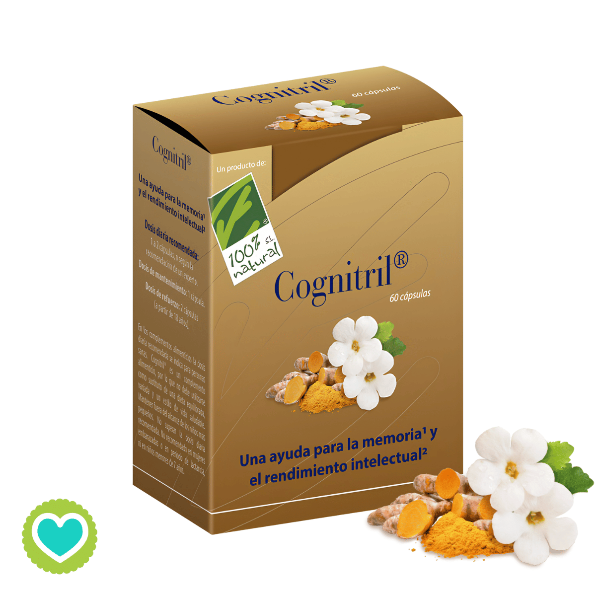 100% Natural Cognitril 60 Cápsulas