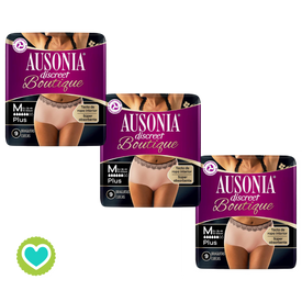 Ausonia Discreet Boutique Plus Talla Mediana Pack 3 x 9 Unidades