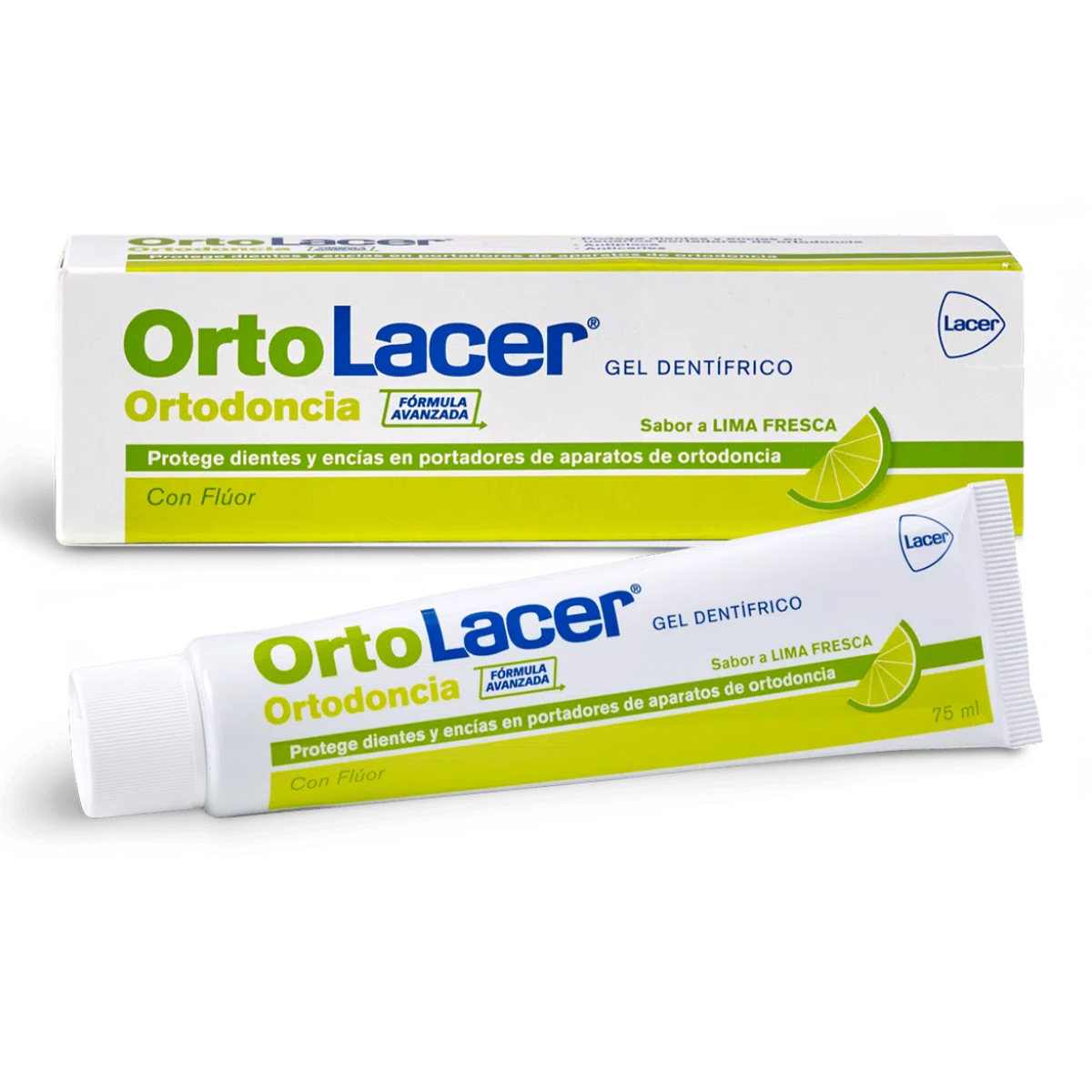 Ortolacer Gel Dentífrico Lima Fresca 125 ml.