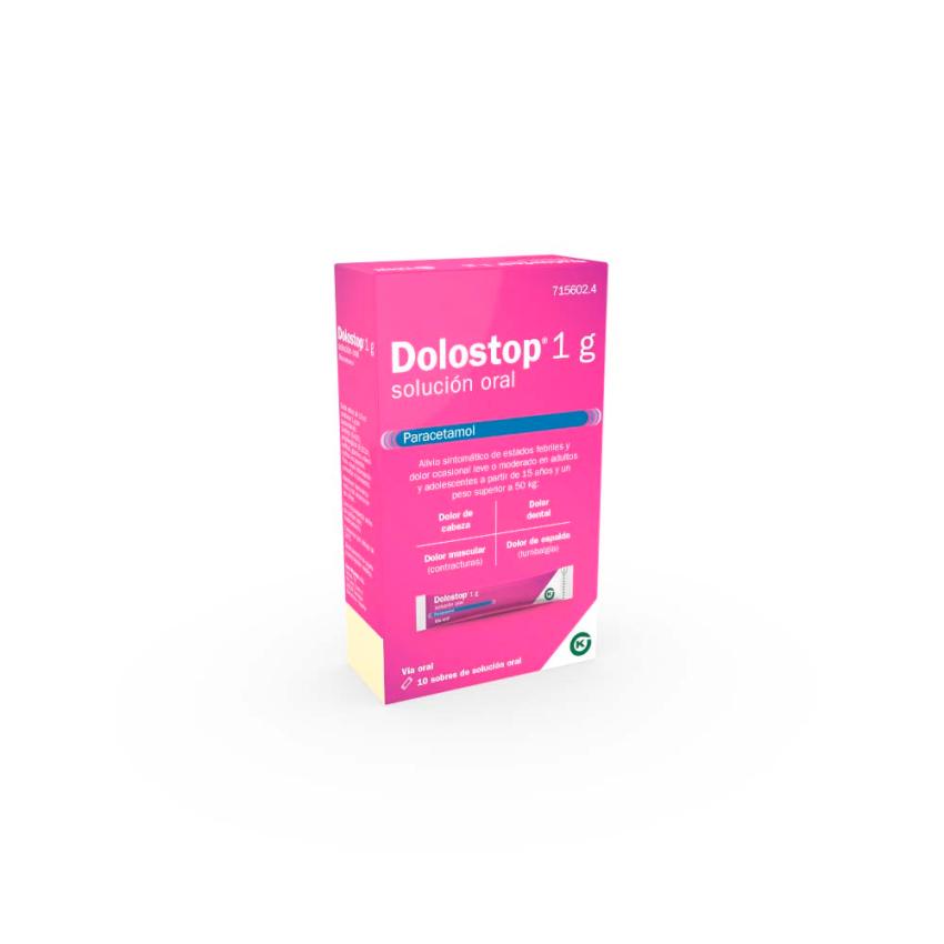 Dolostop 1g 10 sobres Solución Oral 10ml