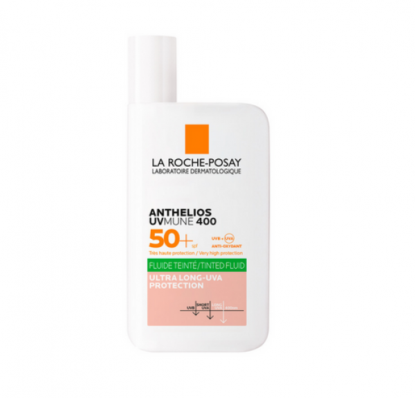 La Roche Posay Anthelios UVMUNE 400 SPF50+, Fluido Oil Control, con Color 50 ml