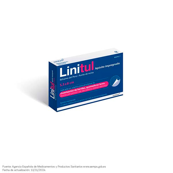 Linitul 20 Apósitos Monodósis 9 x 15cm