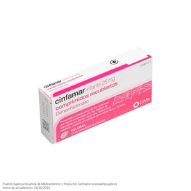 Cinfamar Infantil 25mg 4 Comprimidos
