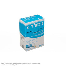 Cinfatós 15 mg solución oral en 18 sobres
