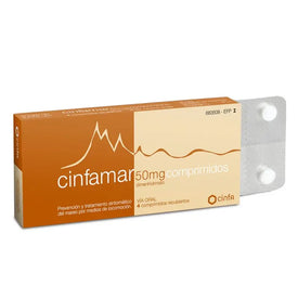 Cinfamar 50mg 4 Comprimidos Recubiertos
