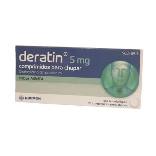 Deratin 5mg 20 Comprimidos Para Chupar