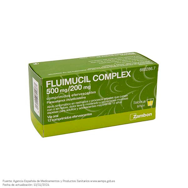 Fluimucil Complex 12 Comprimidos Efervescentes