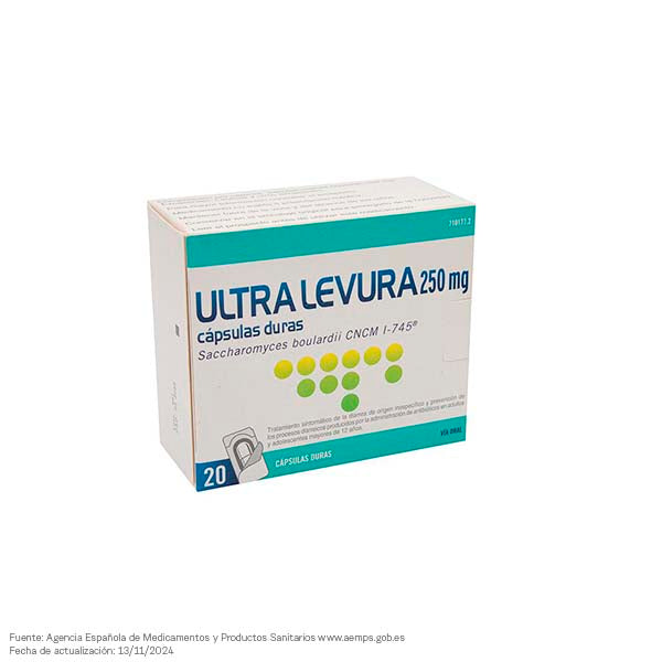 Ultra-Levura 250 mg 10 Cápsulas (Blister)