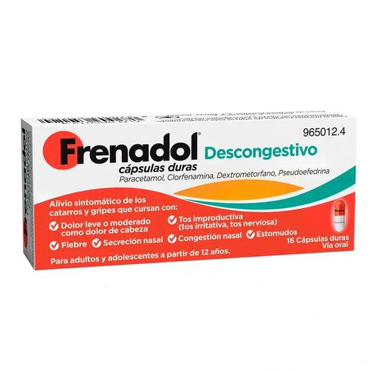 Frenadol Descongestivo 16 Cápsulas