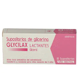 Supositorios Glicerina Glycilax Lactantes 0.672g 10 Supositorios