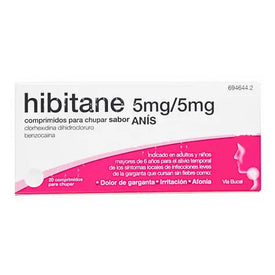 Hibitane 5mg/5mg 20 comprimidos para chupar Sabor Naranja