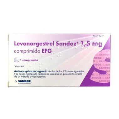 Levonorgestrel Sandoz EFG 1.5mg 1 Comprimido