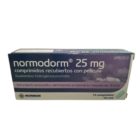 Normodorm 25mg 14 Comprimidos Recubiertos