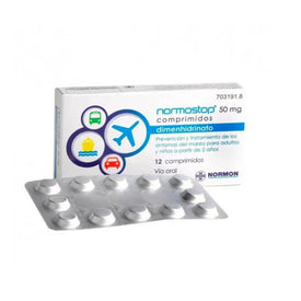 Normostop 50mg 12 Comprimidos Recubiertos Al/Al