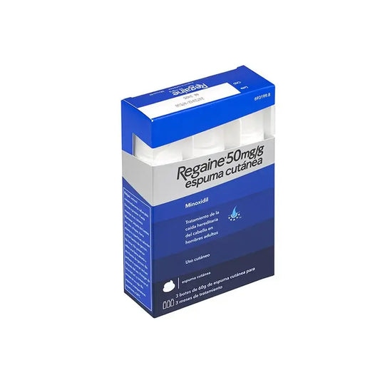 Regaine 50 mg/g espuma cutánea 3 botes de 60g