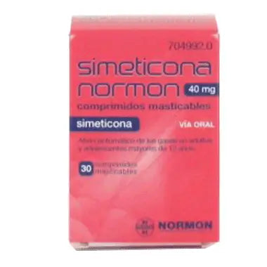 Simeticona Normon 40mg 100 Comprimidos Masticables
