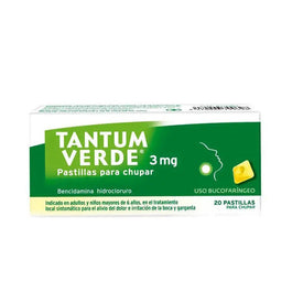 Tantum Verde 3mg 20 Pastillas Para Chupar Menta