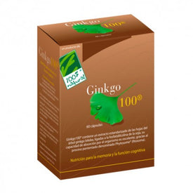 100% Natural Ginkgo100 60 Cápsulas