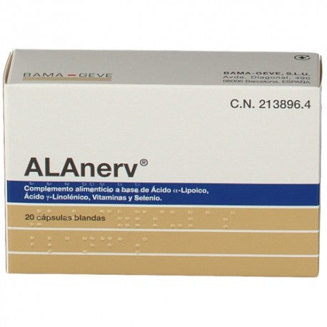 Alanerv 920 mg 20 Cápsulas