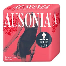 Ausonia Compresa Noche con Alas 9 uds