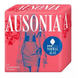 Ausonia Compresa Normal con Alas Air Dry 14 uds